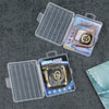 100pcs /Pack Luggage Shape Packaging Box PVC Transparent Package Box For Watch Case Lens Film, Spec: 12