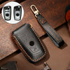Hallmo Car Cowhide Leather Key Protective Cover Key Case for Old BMW(Black)