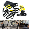 P3-3 Adjustable Fitness Exercise Hanging Pulling Rope TRP3X Wall Pulley Yoga Belt, Main Belt: 1.4m, 1.9m After Adjusted, Athletic Version (Black+Yellow)