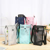 Mesh Fabric Diagonal Outdoor Water Bottle Bag Universal Children Thermos Cup Cover(Black)