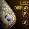 Men Electric Shaver Full Metal Body Reciprocating Shaver(Gold+Knife Net)