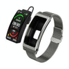 K13S 1.14 inch TFT Screen Milanese Metal Strap Smart Call Bracelet Supports Sleep Management / Blood Oxygen Monitoring(Tarnish)