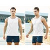 H-Shape Summer Men Sports Vest Casual Breathable Quick-drying Outdoor Running Vest, Size: L(White)