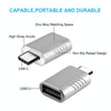 2 PCS SBT-148 USB-C / Type-C Male to USB 3.0 Female Zinc Alloy Adapter(Space Silver)