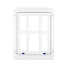 Lockable Pet Screen Door 34x44cm - White - Auto Closure