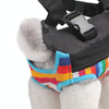Canvas Pet Carrier Backpack, Large, Rainbow Stripe - Breathable & Secure