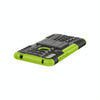 For Alcatel 3L (2020) Tire Texture Shockproof TPU + PC Protective Case with Holder(Green)