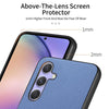 For Samsung Galaxy A54 5G Twill Fabric Leather Skin Back Phone Case(Blue)