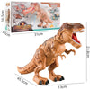 Electric Spray Egg Laying Dinosaur Toy Can Project Dinosaur Model(Brown)