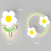 Children Room Warm Bedside Sunflower Wall Lamp, Color: Flower White Light