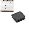 Simple Wardrobe Slotted Scrub Handle Concealed Recessed Drawer Invisible Handle, Single Hole (Black)