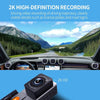 FISANG 2K HD Night Vision Car WIFI Car Driving Recorder, Style: Dual Recording 2K+720P