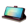 For Samsung Galaxy A06 4G 9-Card Slots Zipper Wallet Bag Leather Phone Case(Wine Red)