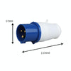Industrial Plug IP44 Waterproof Aviation Connection Plug, Style: 3 Core 32A