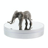25cm Adjustable Speed Electric Rotating Display Stand Video Shooting Props Turntable(Silver Mirror)