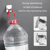 2pcs Stainless Steel Hooks Kitchen Bathroom Storage Behind Door Hooks With Adhesive, Style: Square Silver
