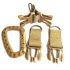Outdoor Multifunction Combination Backpack Tricyclic Buckle(Khaki)