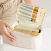 Multi-Purpose Cake Makeup Bag Portable Desktop Storage Bag(Beige)