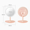 Make-Up Mirror With LED Light Fill Light Dormitory Desktop Dressing Small Mirror Girl Folding And Portable Mirror, Colour: White rechargeable Single Light