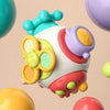 Baby Hand Grip Ball Early Learning Busy Ball Puzzle Sensory Spinning Toys, Style: Gopher