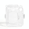 For FUJIFILM instax mini 12 Crystal Hard Acrylic Camera Case with Shoulder Strap(DIY Blue Cat)