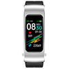 K60 1.08 inch Silicone Band Earphone Detachable Life Waterproof Smart Watch Support Bluetooth Call(Black Silver)
