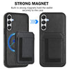 For Samsung Galaxy M14 5G CX01 Detachable Magsafe Magnetic Card Bag Phone Case(Black)