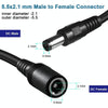 8A 5.5 x 2.1mm Female to Male DC Power Extension Cable,  Length:3m(Black)