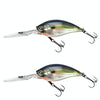 CB033/G 2pcs Inner Laser Deep Dive Sea Fishing Rock Fat Fake Bait Plastic Stiff Bait