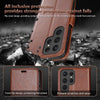 For Samsung Galaxy S24 Ultra 5G AZNS Sheepskin Texture Flip Leather Phone Case(Black)
