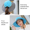 9002 Summer Women Outdoor Sun Hats Fisherman Hat With Ponytail Hole(Two-color Children Purple)