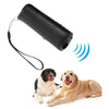 Ultrasonic Dog Repeller LED Flashlight - Black