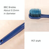 2 Sets RAOYI Widescreen Adult Home Use Soft Bamboo Charcoal Toothbrush(Red Green+Yellow Blue)