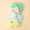 4pcs/set Children Lycra Cotton Boxer Briefs Boys & Girls Pants, Height: 130cm(Boys Space Series)