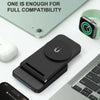 S90-3 3-in-1 Magnetic Folding Wireless Charger Phone Earphone Watch Fast Charging Stand(White)
