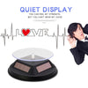 12cm Solar Rotating Display Stand Props Turntable(White)