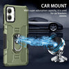 For Samsung Galaxy A05 Ring Holder Armor Hybrid Phone Case(Green)