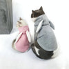 Grey Rabbit Ear Pet Sweatshirt, Small - Soft & Breathable
