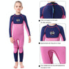 SLINX 1902 Long Sleeve Warm Kids Sun Protection Wetsuit, Size: XXL(Twilight)