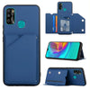 For Infinix Hot 9 Play Skin Feel PU + TPU + PC Phone Case(Blue)