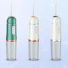 A9 Household Electric Portable Tooth Cleaner Oral Care Dental Floss Tooth Cleane 4 Nozzle(Green Gold)