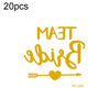 20 PCS Waterproof Bachelor Party Hot Stamping Wedding Bridal Tattoo Stickers(VC-206)