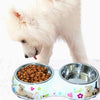 Stainless Steel Double Pet Bowl - Waterproof & Detachable (L, 30.5cm)