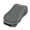Car Eyeglasses Clip Car Leather Magnetic Closure Sunglasses Storage Bag(Grey)