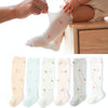 Baby Stockings Anti-Mosquito Thin Cotton Baby Socks, Toyan Socks: S 0-1 Years Old(White Ice Cream)