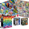 1500 Pieces Irregular Plane Paper Puzzle Jigsaw Toy 80x60cm(Christmas Town)