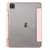 Clear Acrylic Leather Tablet Case For iPad Air 13 2024 / Pro 12.9 2022/ 2021 / 2020 / 2018(Pink)