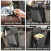 Car Rear Seat Foldable Large Capacity Hanging Waterproof Trash Can(Black)
