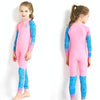 DIVE & SAIL LS-18822 Children Diving Suit Outdoor Sunscreen One-piece Swimsuit, Size: XXL(Girl Pink)