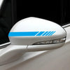 D-1037 Striped Car Sticker Car Side Door Cover Rearview Mirror Combination Sticker(Blue)